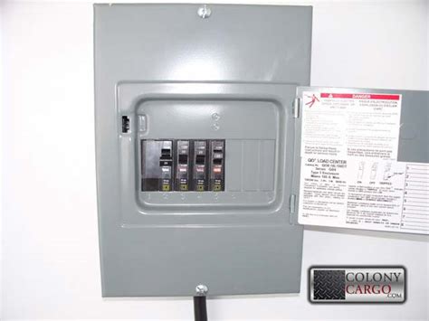 100 amp concession electric box|100.